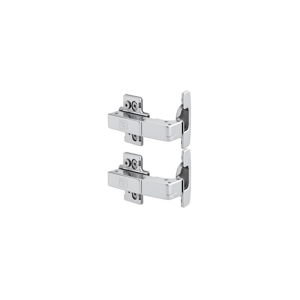 

Петля мебельная накладная для углового шкафа Samet с доводчиком 90° металл  мм (2 шт, Хром