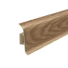 Плинтус ПВХ напольный Идеал Классик 55 мм падук 2200 мм - фото 1