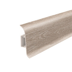 Изображение товара Плинтус ПВХ напольный Идеал Классик 55 мм дуб палена 2200 мм