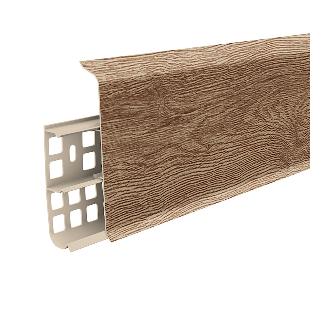 Изображение товара Плинтус напольный ПВХ Деконика 100 мм дуб рустик 2200 мм Россия