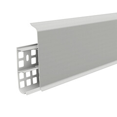 Изображение товара Плинтус ПВХ напольный Деконика 100 мм светло-серый 2200 мм