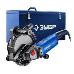 Штроборез электрический Зубр ЗШ-П45-2200 ПТК 2200 Вт d180 мм без дисков - фото 1