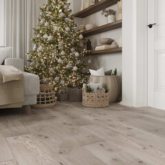 Паркетная доска FocusFloor Oak дуб терра 1,678 кв.м 14 мм однополосная с фаской брашированная - фото 2