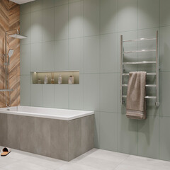 Плитка облицовочная Lavelly Monocromo Green 600x300x9 мм (10 шт.=1,8 кв.м) - фото 2