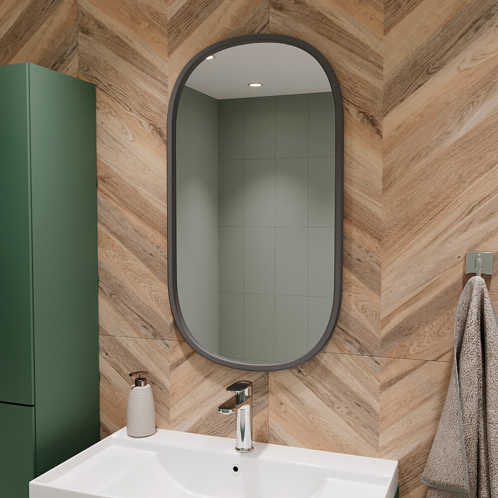 

Зеркало настенное Romano  мм серое