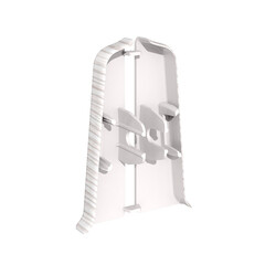 Заглушка торцевая Идеал Деконика 70 мм ясень бьянко левая-правая Г-профиль (2 шт.) - фото 2