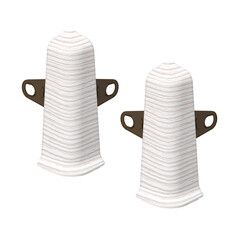 Угол наружный Идеал Деконика 70 мм ясень бьянко Г-профиль (2 шт.) - фото 1