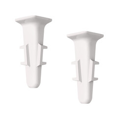 Угол внутренний Идеал Деконика 70 мм ясень бьянко Г-профиль (2 шт.) - фото 2