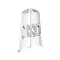 Заглушка торцевая Идеал Деконика 70 мм белый глянец левая-правая Г-профиль (2 шт.) - фото 2