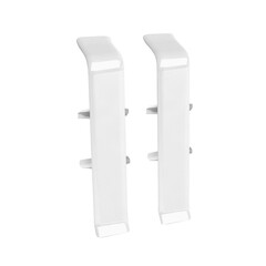 Соединитель Идеал Деконика 70 мм белый глянец Г-профиль (2 шт.) - фото 1