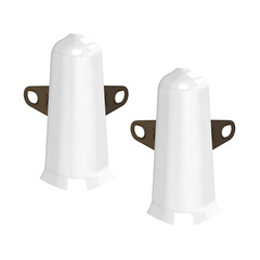 Изображение товара Угол наружный Идеал Деконика 70 мм белый глянец Г-профиль (2 шт.)