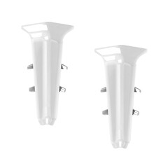 Изображение товара Угол внутренний Идеал Деконика 70 мм белый глянец Г-профиль (2 шт.)