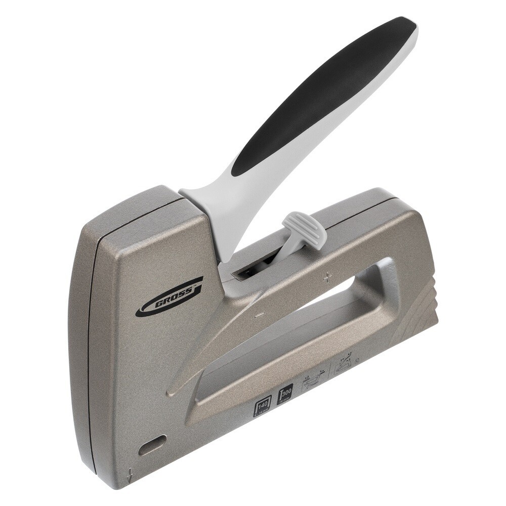 Изображение товара Строительный степлер Gross Aluminium 140 41007 - универсальный инструмент для сборки обивки и отдел