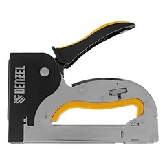 Степлер строительный для скоб Denzel (40223) тип 53 с регулировкой удара стальной - фото 7