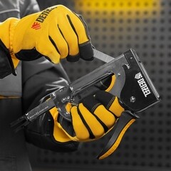 Степлер строительный для скоб Denzel (40223) тип 53 с регулировкой удара стальной - фото 2