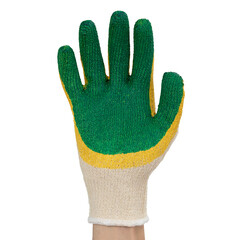 Перчатки х/б с двойным латексным обливом утепленные ЛЭВ белые 10 (L) - фото 5