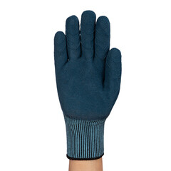 Перчатки полиэфирные с латексным обливом утепленные ЛЭВ синие 10 (L) - фото 3