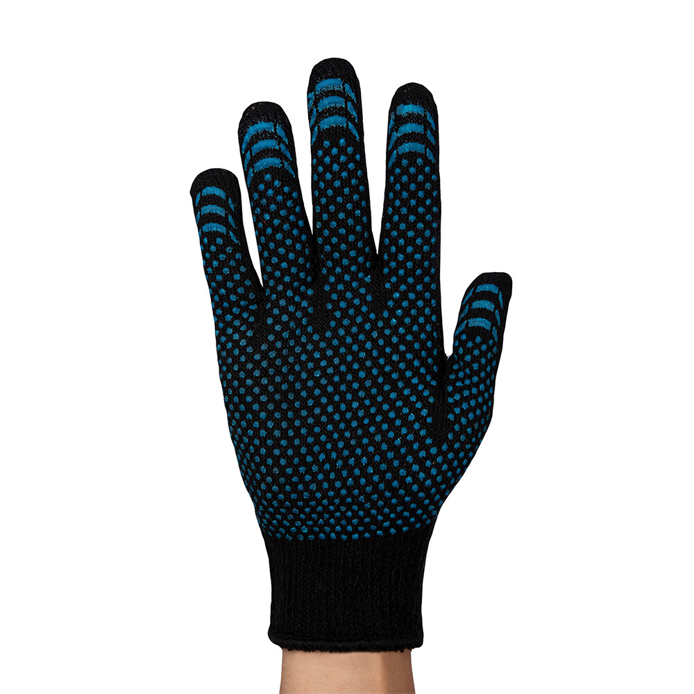 Изображение товара Перчатки шерстяные с ПВХ покрытием утепленные ЛЭВ черные 10 (L)