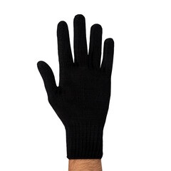 Перчатки шерстяные с ПВХ покрытием утепленные ЛЭВ черные 10 (L) - фото 2