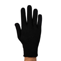 Перчатки шерстяные с ПВХ покрытием с текстильной подкладкой утепленные ЛЭВ черные 10 (L) - фото 2