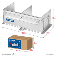 Гребенка раздвижная для плитки Зубр Профессионал зуб 12х12 мм (08045-12) - фото 11