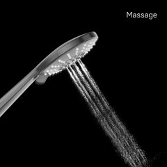 Лейка для душа Milardo Ideal Spa d110 мм 5 режимов без шланга пластик черная матовая (ILS5FBRM18) - фото 4