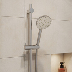 Лейка для душа Milardo Essential d110 мм 1 режим без шланга пластик хром (ESS1F11M18) - фото 8