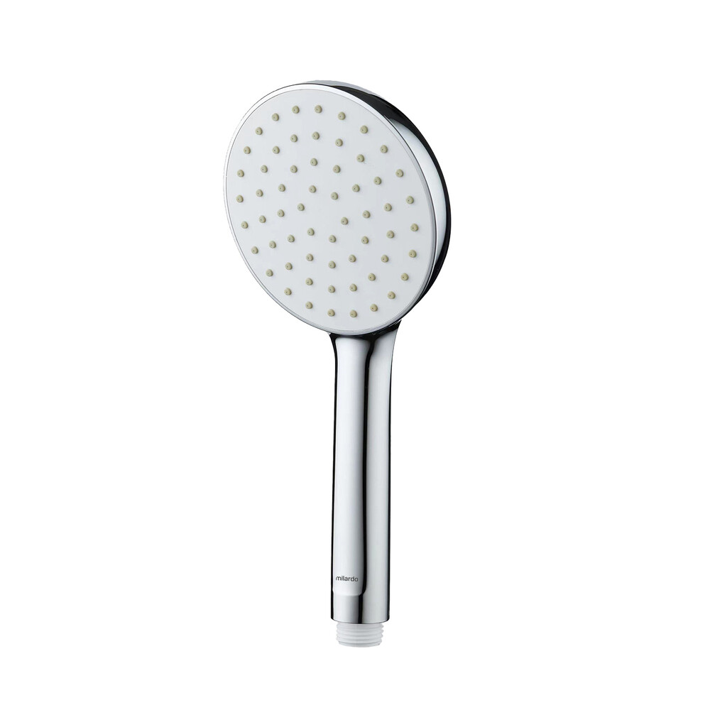 

Лейка для душа Milardo Essential d110 мм 1 режим без шланга пластик хром (ESS1F11M18)