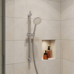 Лейка для душа Milardo Essential d110 мм 1 режим без шланга пластик хром (ESS1F11M18) - фото 3