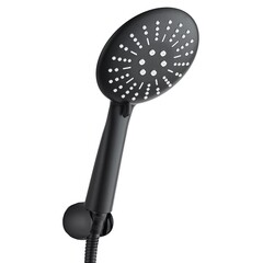 Душевой комплект Voda с лейкой с держателем черный (VS102Black) - фото 1