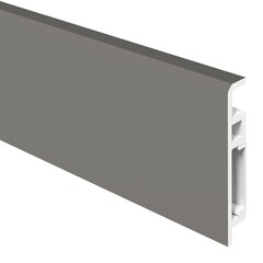 Плинтус из вспененного ПВХ напольный Corsa Deco 70 мм C105 2000 мм со съемной панелью - фото 6