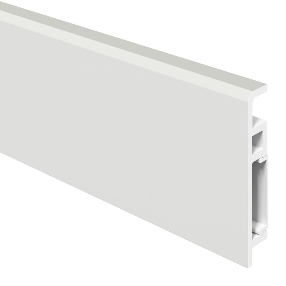 Изображение товара Плинтус из вспененного ПВХ Corsa Deco Foresta Concept 70 мм W001 2000 мм со съемной панелью