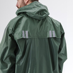 Плащ влагозащитный полиэстер Delta Plus 60-62 рост 188-196 см желтый/зеленый (MA400JAXX/MA400VEXX) - фото 8