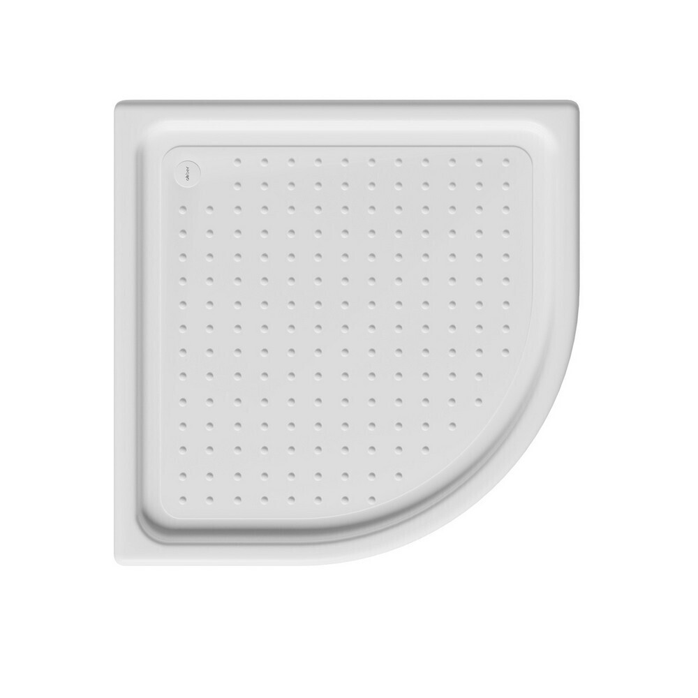 Изображение товара Акриловый поддон для душа 80х80 см полукруглый низкий белый Abber