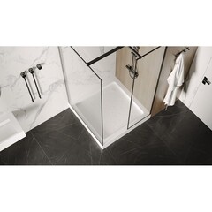 Поддон Abber акриловый 100х100х13 см квадрат белый низкий (AD3D100) - фото 5