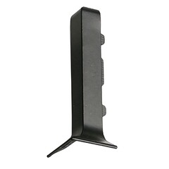 Угол наружный 80 мм черный для алюминиевого плинтуса SSZ