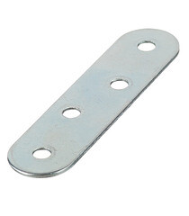 Пластина крепежная оцинкованная 80х19х2.0 мм (4 шт.) - фото 2