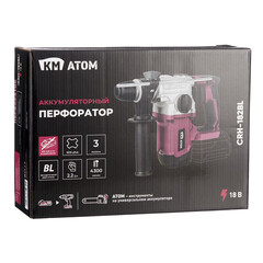 Перфоратор аккумуляторный КМ АТОМ 18 В 2,2 Дж SDS-plus без АКБ и ЗУ (СRH-182BL) - фото 9
