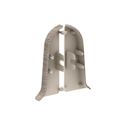 Заглушка торцевая Идеал Классик 55 мм дуб капучино левая-правая S-профиль (2 шт.) - фото 2