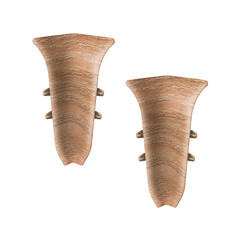 Угол внутренний Идеал Классик 55 мм дуб коньячный S-профиль (2 шт.) - фото 1