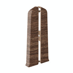 Заглушка торцевая Деконика 100 мм орех левая-правая Г-профиль (2 шт.) - фото 1