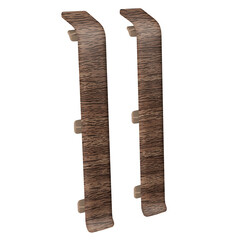 Соединитель Деконика 100 мм орех Г-профиль (2 шт.) - фото 1