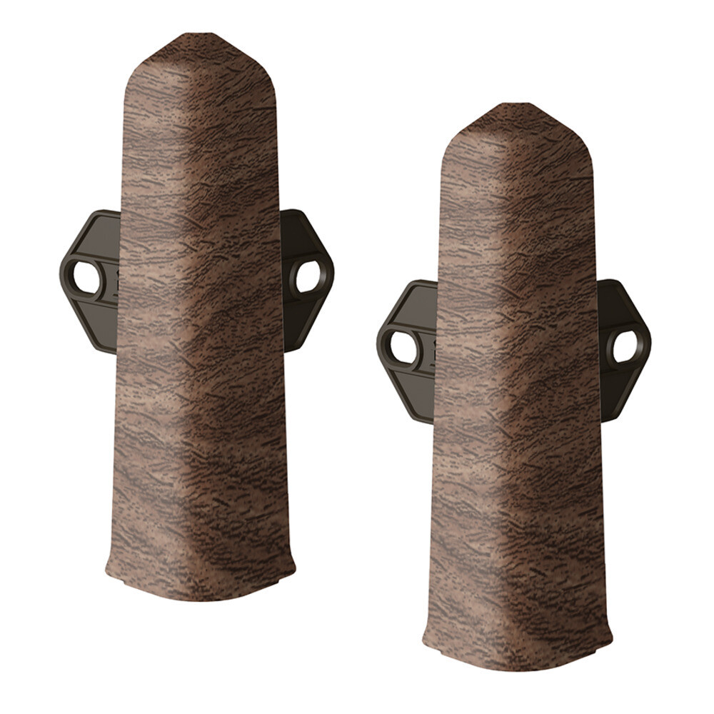 Изображение товара Угол наружный Деконика 100 мм орех Г-профиль (2 шт.) для декорирования наружных углов