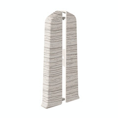 Изображение товара Заглушка торцевая Деконика 100 мм ясень серый левая-правая Г-профиль (2 шт.)