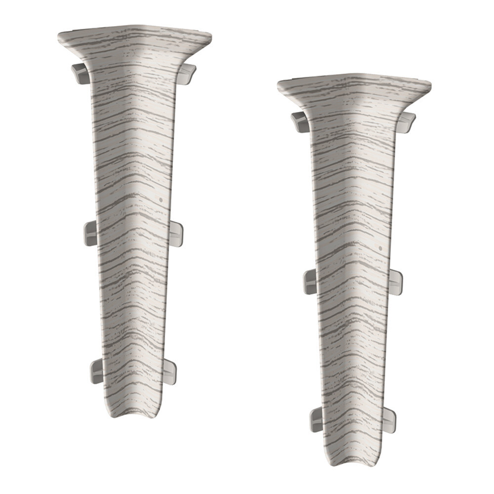 Изображение товара Угол внутренний Деконика 100 мм ясень серый, Г-профиль, 2 шт