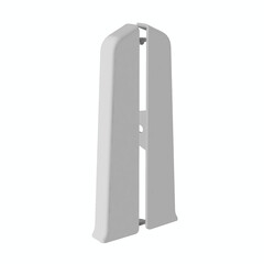 Заглушка торцевая Деконика 100 мм светло-серая левая-правая Г-профиль (2 шт.) - фото 1