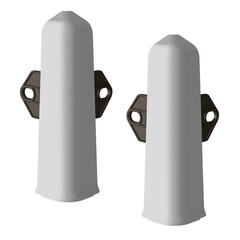 Угол наружный Деконика 100 мм светло-серый Г-профиль (2 шт.) - фото 1