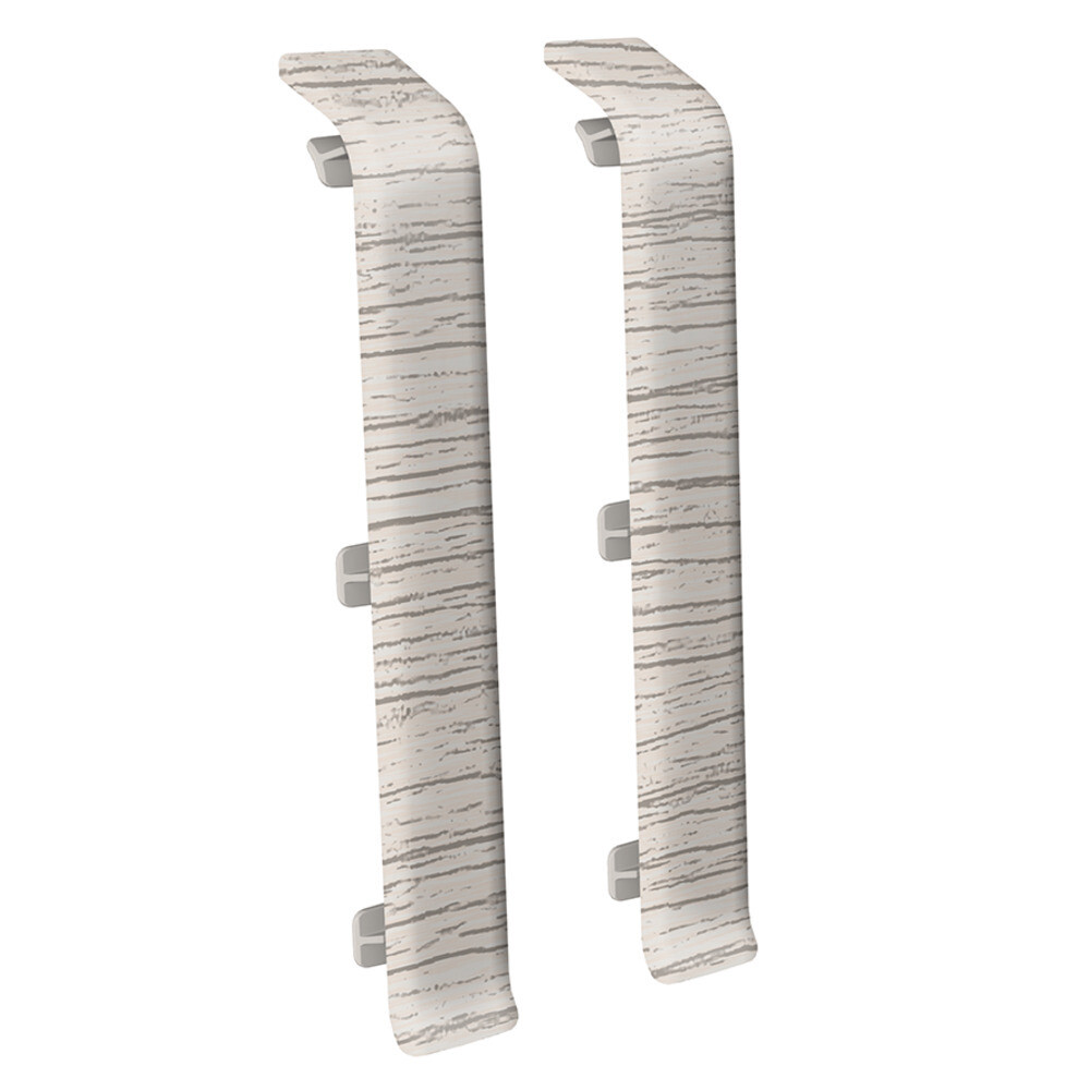 Изображение товара Соединитель Деконика 100 мм ясень серый Г-профиль 2 шт для плинтусов