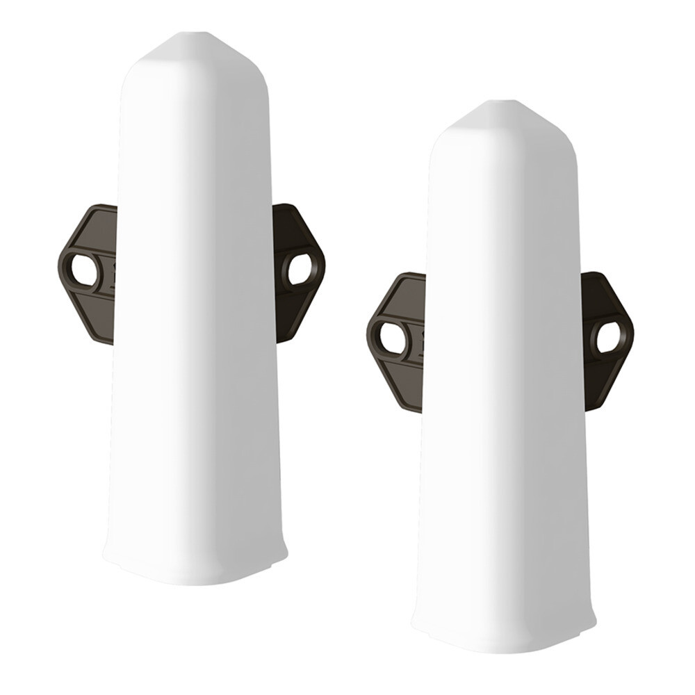 Изображение товара Угол наружный Деконика 100 мм белый Г-профиль 2 шт декоративный для плинтусов