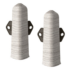 Изображение товара Угол наружный Деконика 100 мм ясень серый Г-профиль (2 шт.)